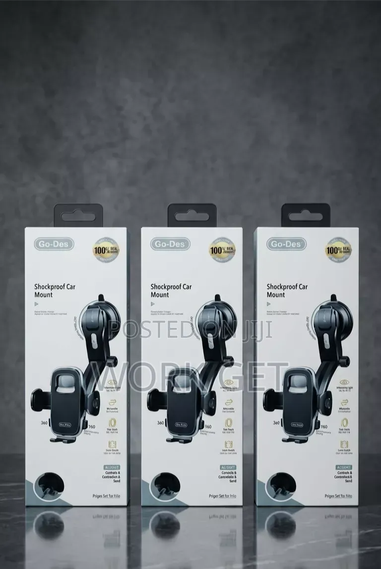 Go-Des GD-HD326 Shockproof Car Mount 
✅