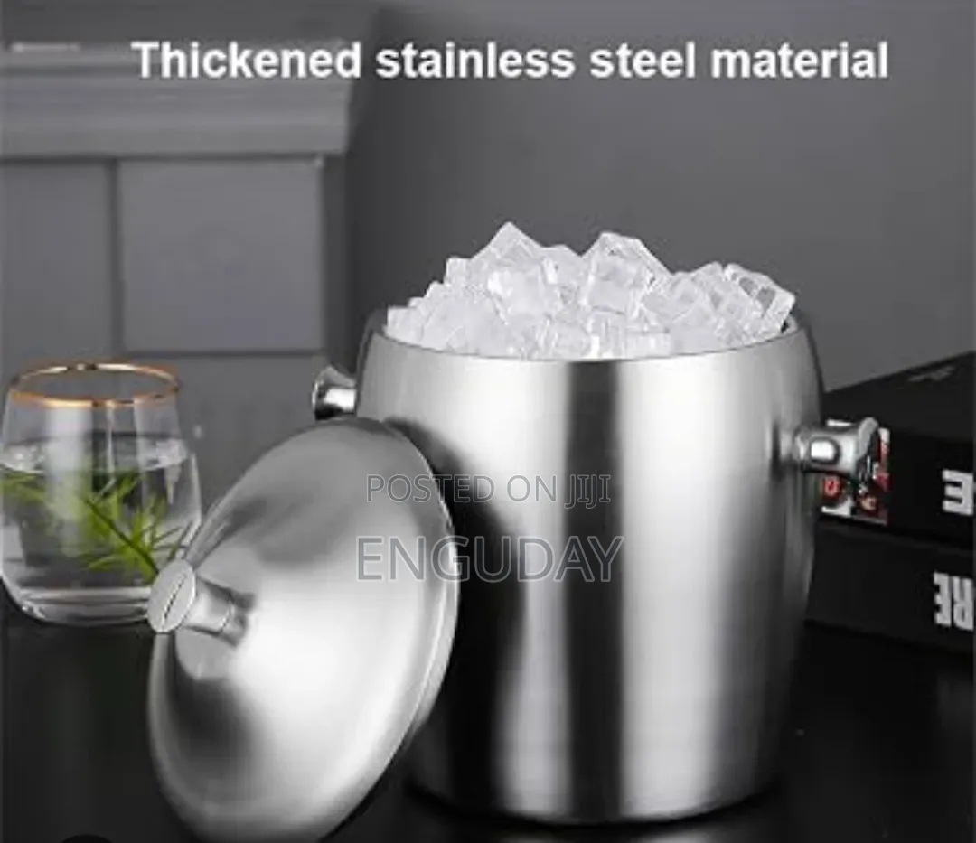 ♻️Stainless Steel Ice Bucket With Tongs