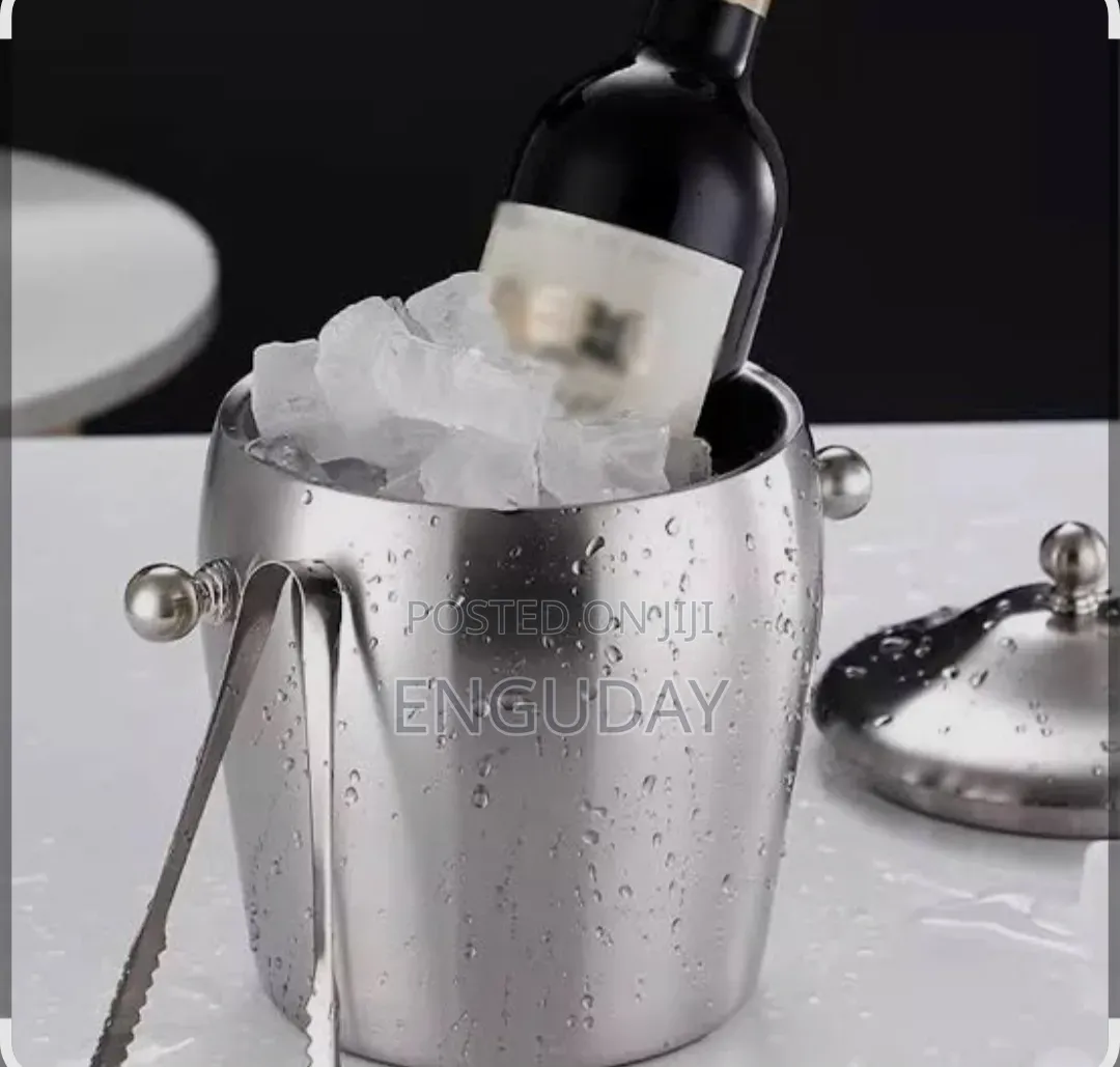 ♻️Stainless Steel Ice Bucket With Tongs