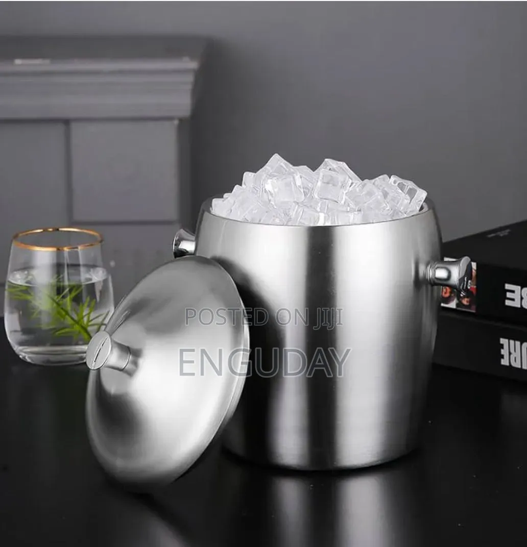 ♻️Stainless Steel Ice Bucket With Tongs