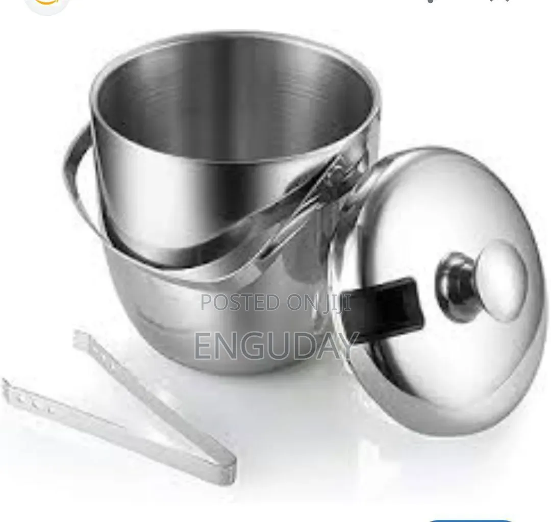 ♻️Stainless Steel Ice Bucket With Tongs