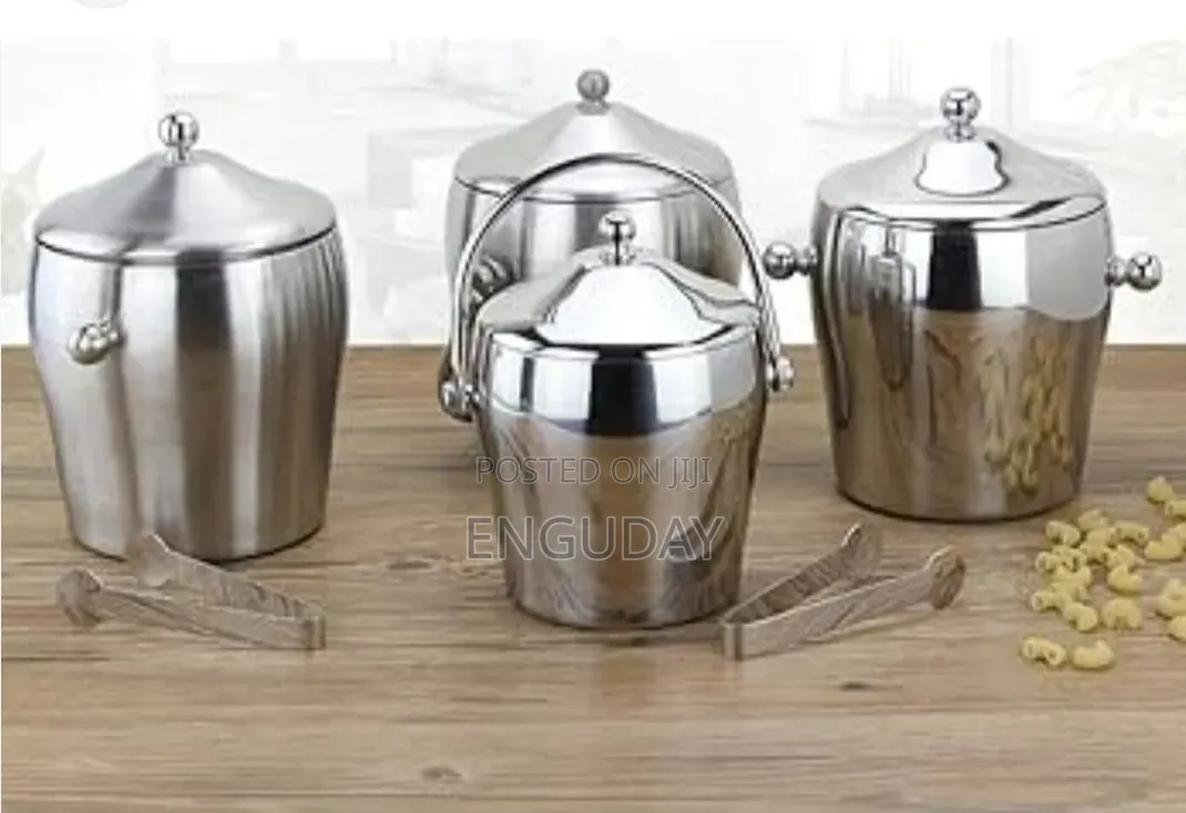 ♻️Stainless Steel Ice Bucket With Tongs