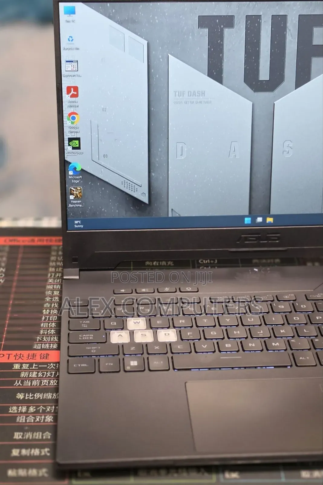 New Laptop Asus TUF Gaming A15 16GB Intel Core i7 SSD 512GB