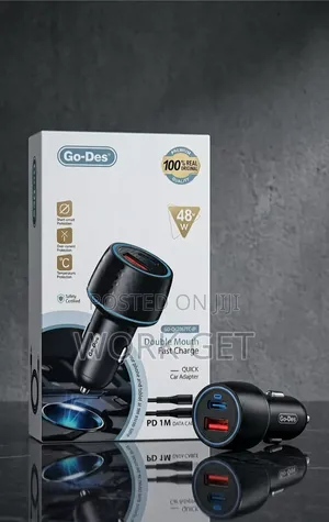 Go-Des Gd-Qc2067tc-Ip 48w Car Charger