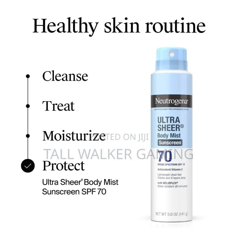 Neutrogena Ultra Sheer Sunscreen SPF 70 Body