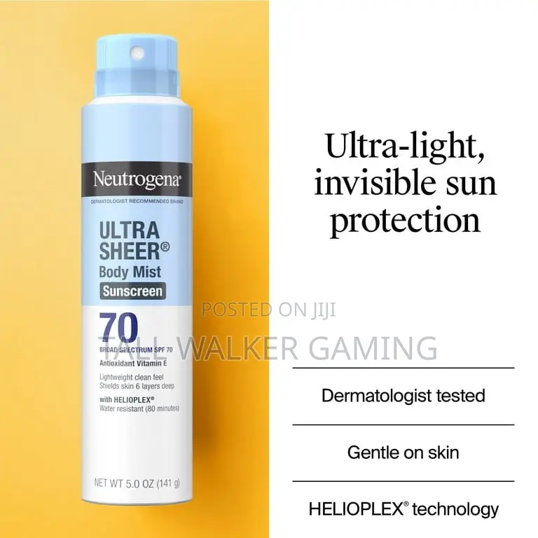 Neutrogena Ultra Sheer Sunscreen SPF 70 Body