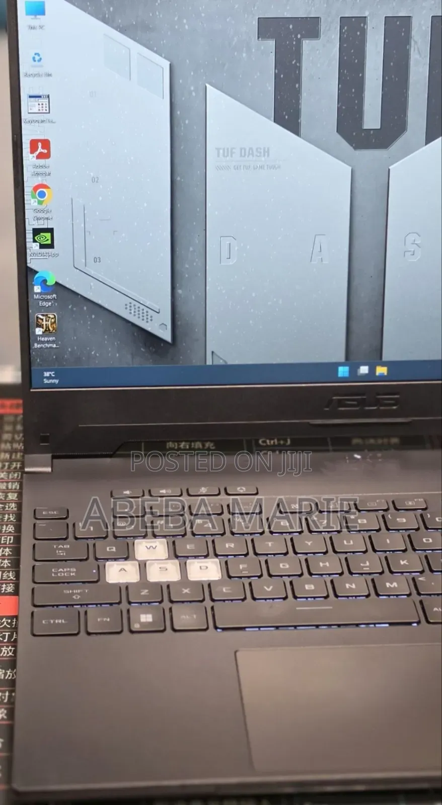 New Laptop Asus TUF Gaming A16 16GB Intel Core i7 SSD 512GB