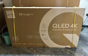 Syinix 65 Inch TV QLED 4K Google TV Quantum Dot Color, Dolby Vision