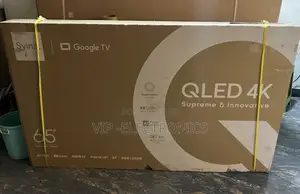 Syinix TV 65 Inch Qled 4k Google Hdr10 Support, 2gb Ram, and 32gb TV