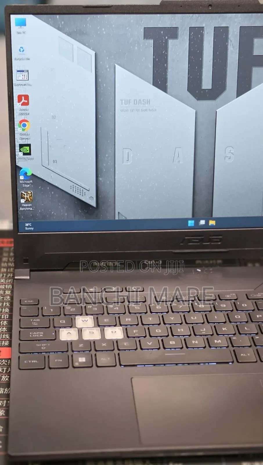 New Laptop Asus TUF Dash F15 16GB Intel Core i7 SSD 512GB