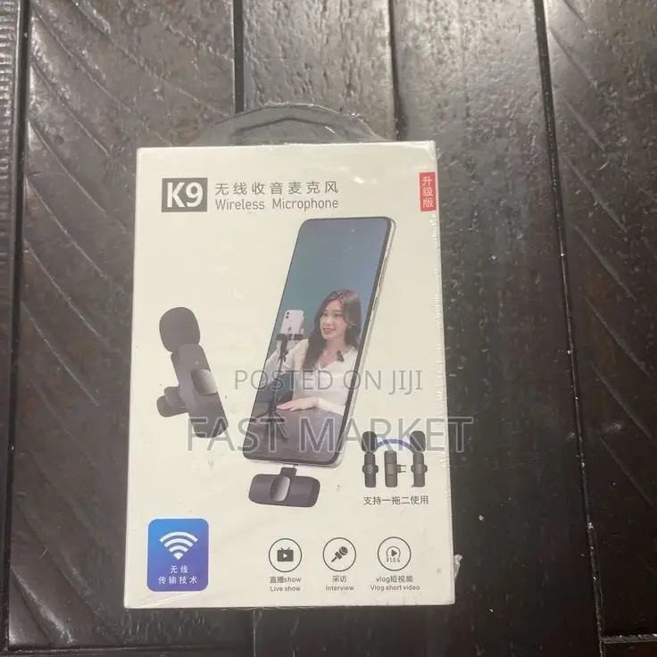 K9 Mic በቅናሽ ይዞላችሁ መጥቷል  👍K9 DUAL WIRELESS  Mic  ✅k9 ገመድ አልባ ማይክ ✅ለ