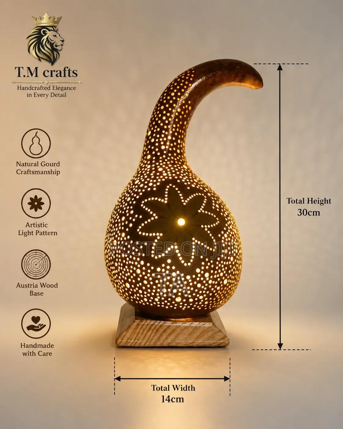 Unique Handcrafted Gourd Lampshade የአደይ አበባ መብራት የእጅ ጥበብ መብራት