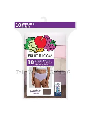 Fruit of the Loom Women's Cotton Brief Underwear, 10-Pack