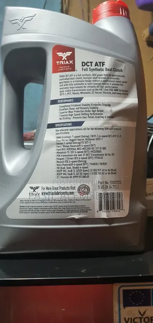 TRIAX DCT ATF Full Synthetic Dual Clutch Transmission Fluid | OEM