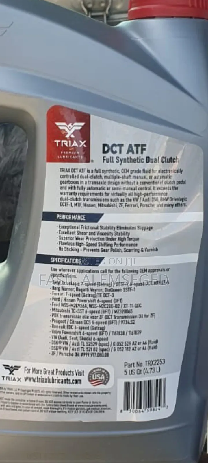 TRIAX DCT ATF Full Synthetic Dual Clutch Transmission Fluid | OEM