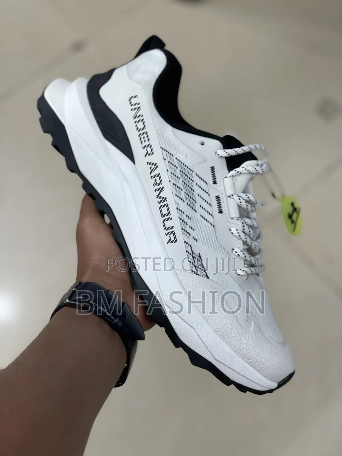 Under Armour High Performance Crisp White Sneakers