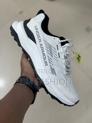 Under Armour High Performance Crisp White Sneakers
