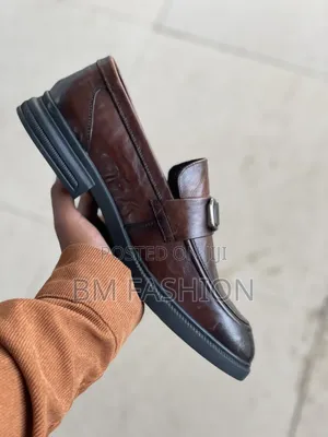 Glazed Leather Loafers