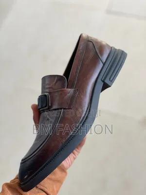 Glazed Leather Loafers