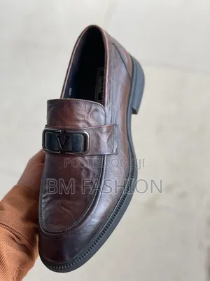 Glazed Leather Loafers