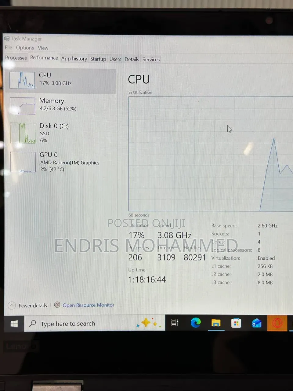Laptop Lenovo ThinkPad L13 Yoga 8GB AMD Ryzen 3 SSD 256GB