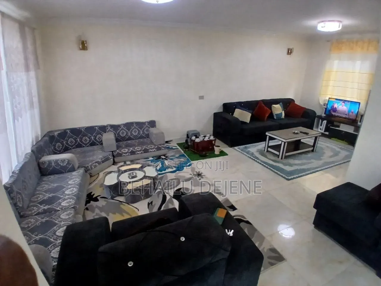 Furnished 2bdrm Apartment in አፓርትመንት ቤት, Bole for rent