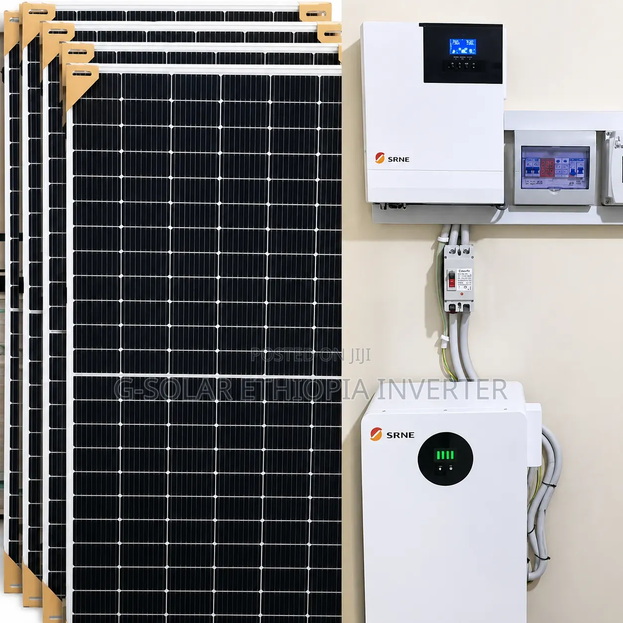 SRNE 5kw -20kw Solar Power System Available in Ethiopia