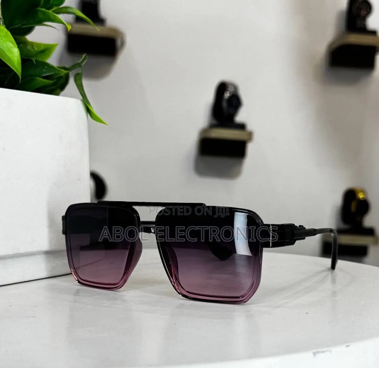 Premium Oversized Blue Navigator Sunglasses – Stylish Unisex Eyewear