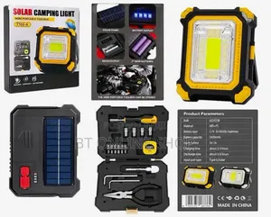Solar Camping Light With Toolbox