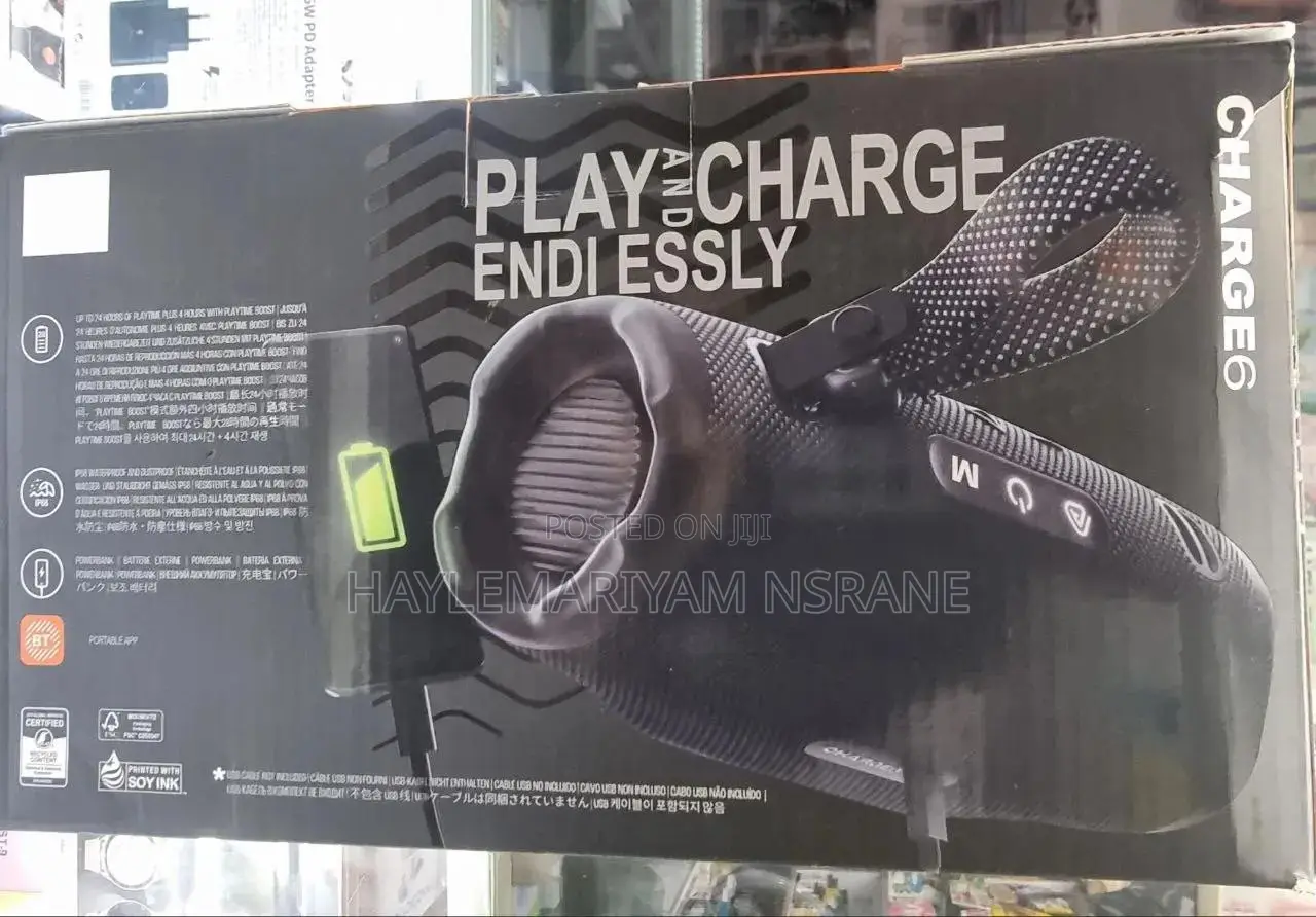 CHARGE 6 Portable Waterproof Wireless Bluetooth Speaker (28H Battery)