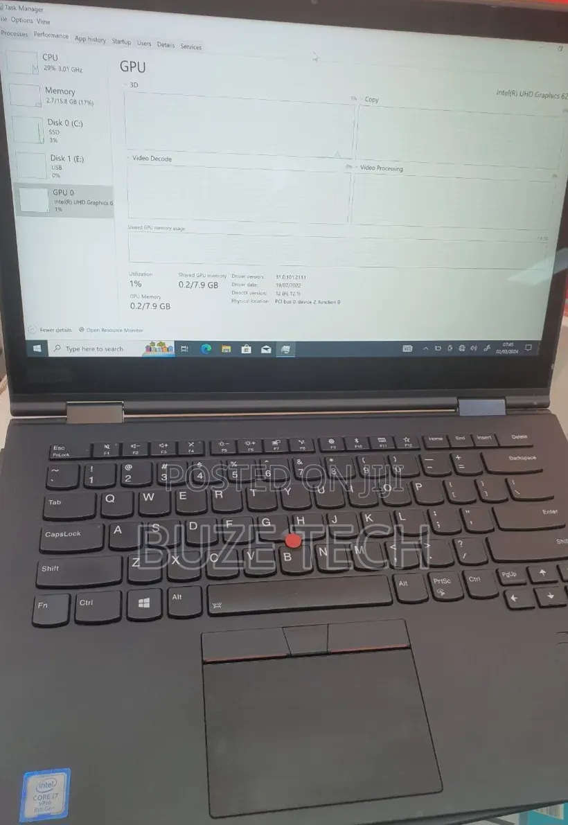 New Laptop Lenovo ThinkPad X1 Yoga 16GB Intel Core i7 SSD 512GB