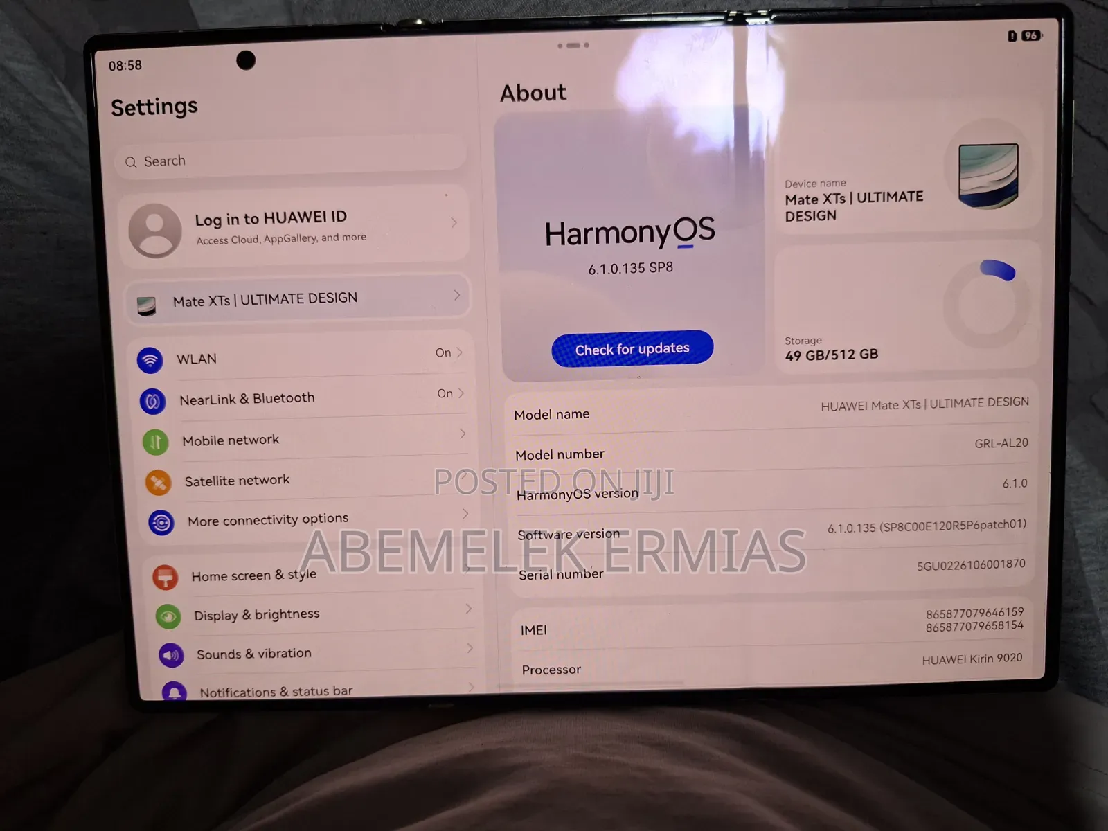 New Huawei Mate XT Ultimate Design 512 GB Black