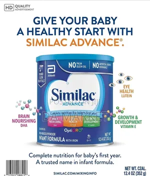 Similac Advance Infant Formula With Iron Milk.