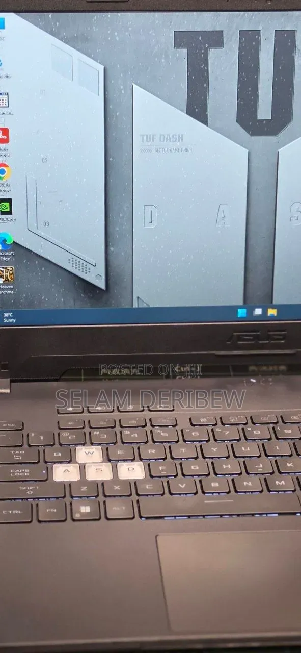 New Laptop Asus TUF Dash F15 16GB Intel Core i7 SSD 512GB