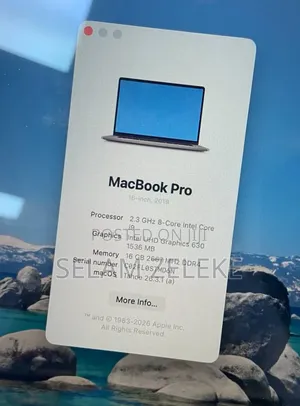 New Laptop Apple MacBook Pro 2019 16GB Intel Core i9 SSD 1T