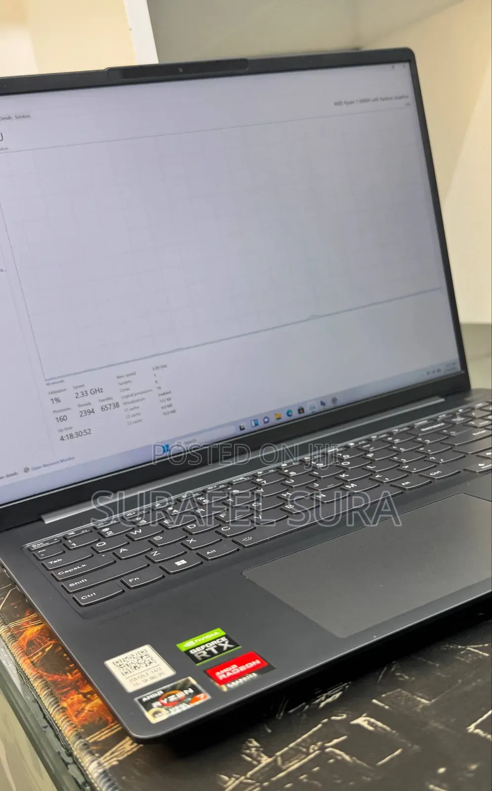 New Laptop Lenovo IdeaPad 1 16GB AMD Ryzen 7 SSD 512GB