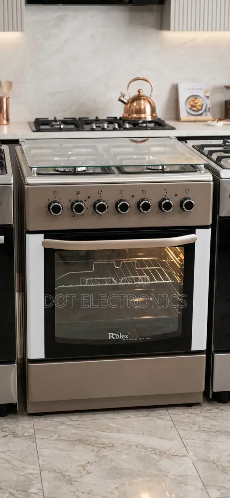 Rolex 4-Plate Electric Cooker & Oven
​Key Features