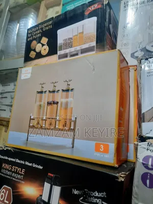 3 Piece Glass Beverage Dispenser Set