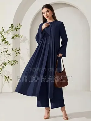 Two-Piece Set Tunic & Wide-Leg Pants