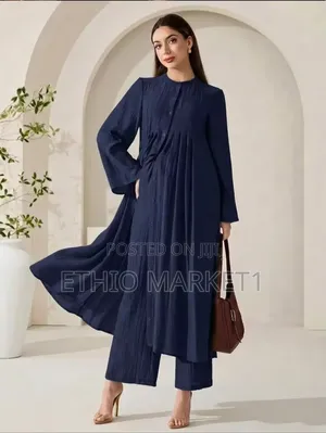 Two-Piece Set Tunic & Wide-Leg Pants