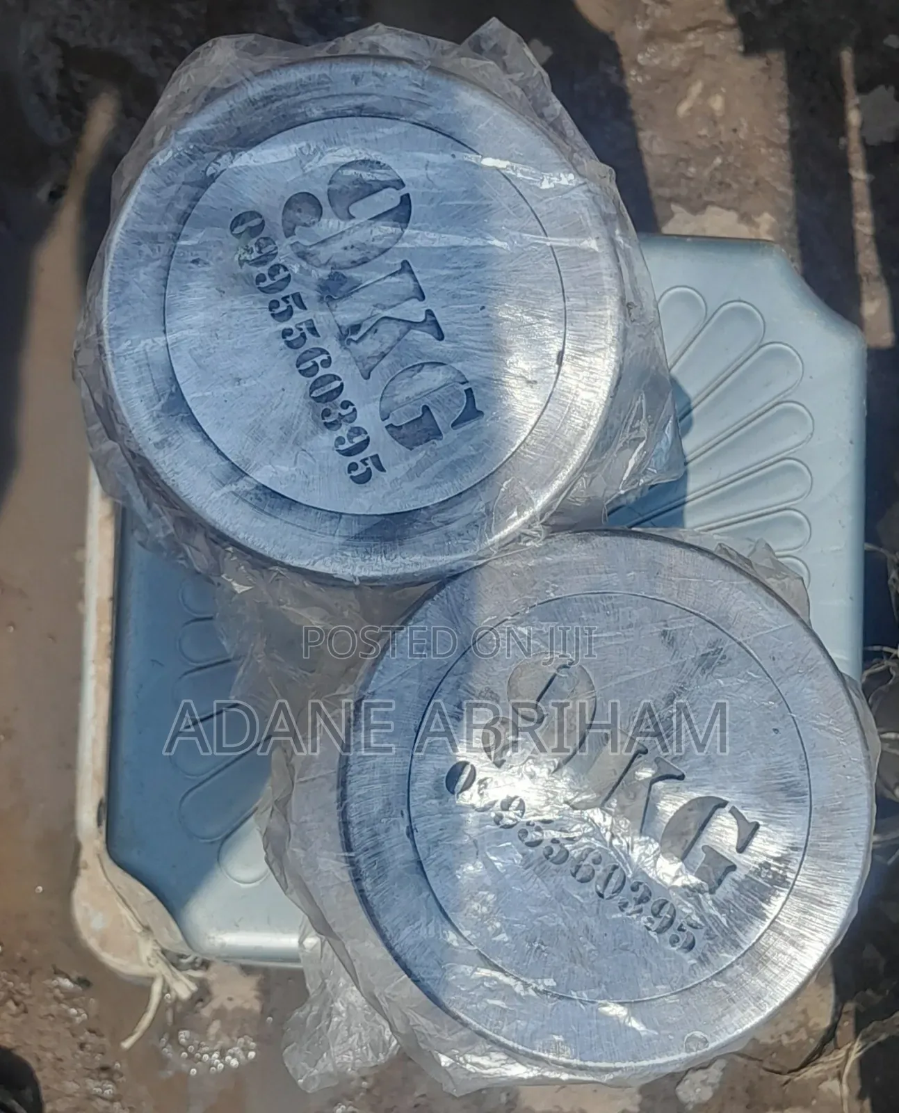 1kg Dumbbells 600 Birr 10kg Edke 32 Kg Ale
