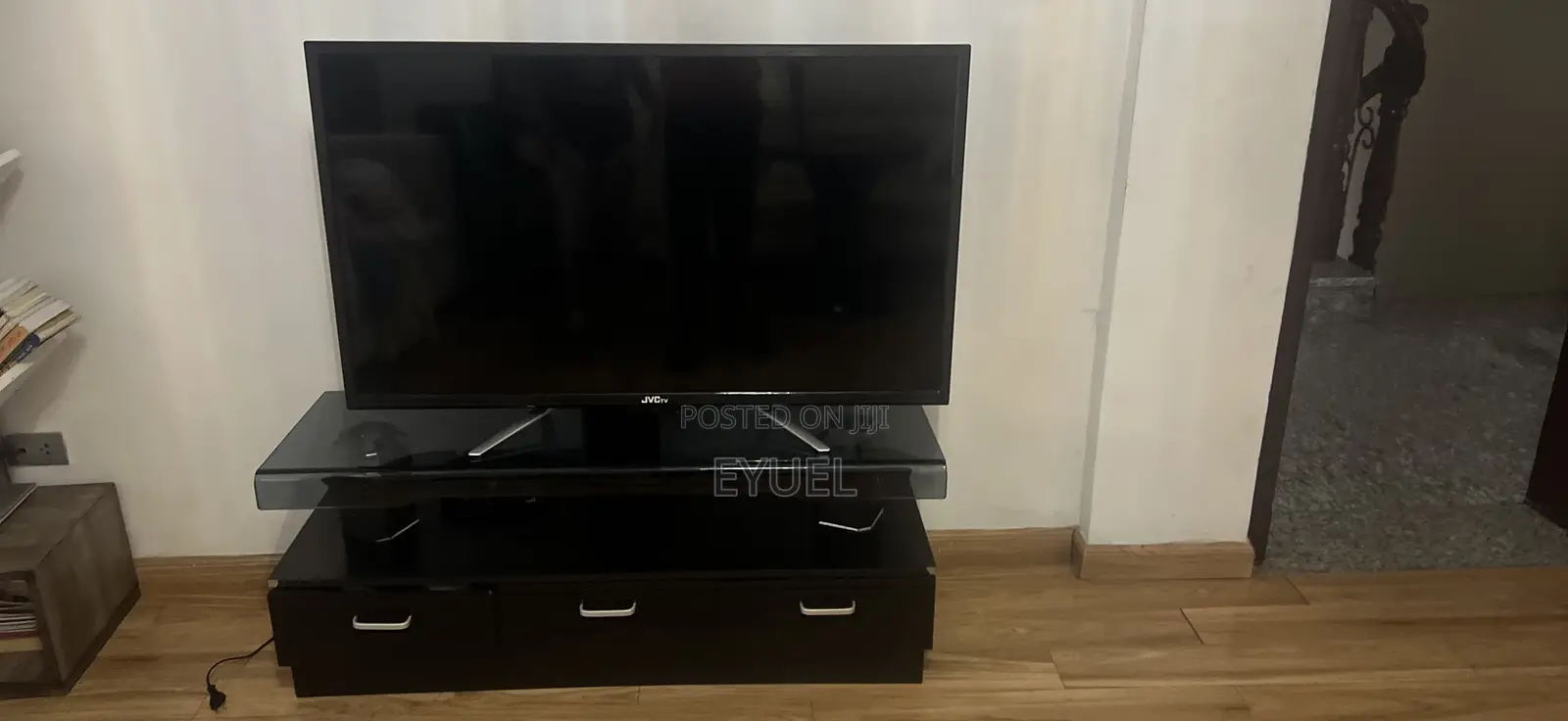 JVC 55 Inch Used TV and TV Stand