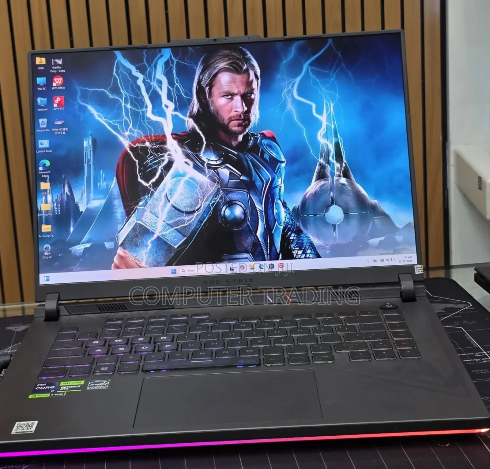 New Laptop Asus ROG Strix G15 16GB Intel Core i9 SSD 1T