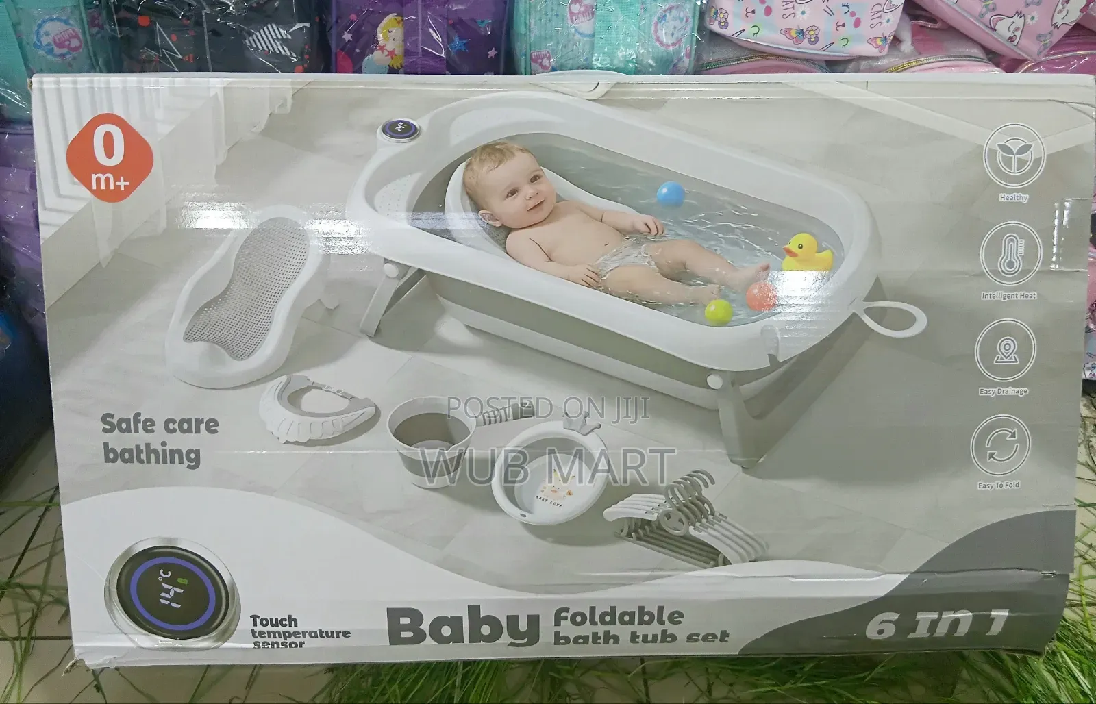 🛁✨ 6-in-1 Foldable Baby Bath Tube
🛁✨  ባለ 6 የልጆች ማጠቢያ ከልብስ መስቀያ ጋር