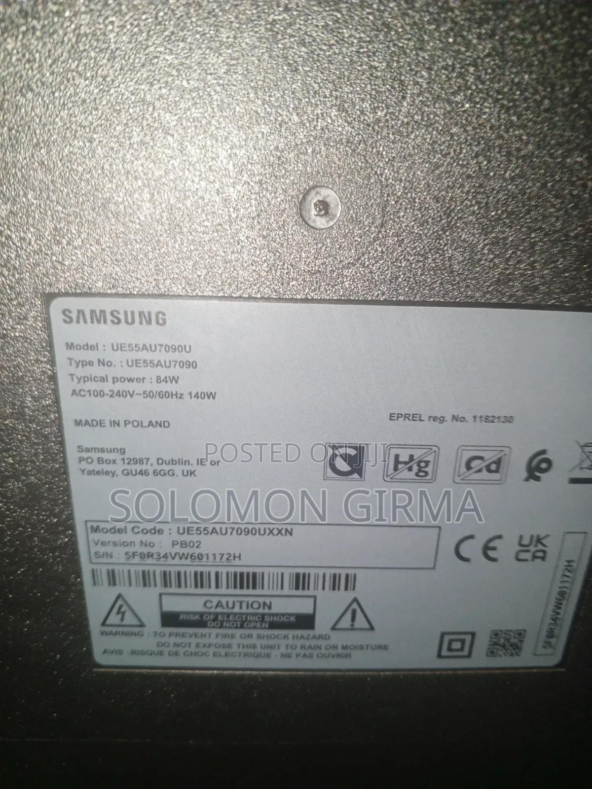 TV for Sale Urgent