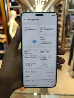 New Honor Magic6 Pro 512 GB Black