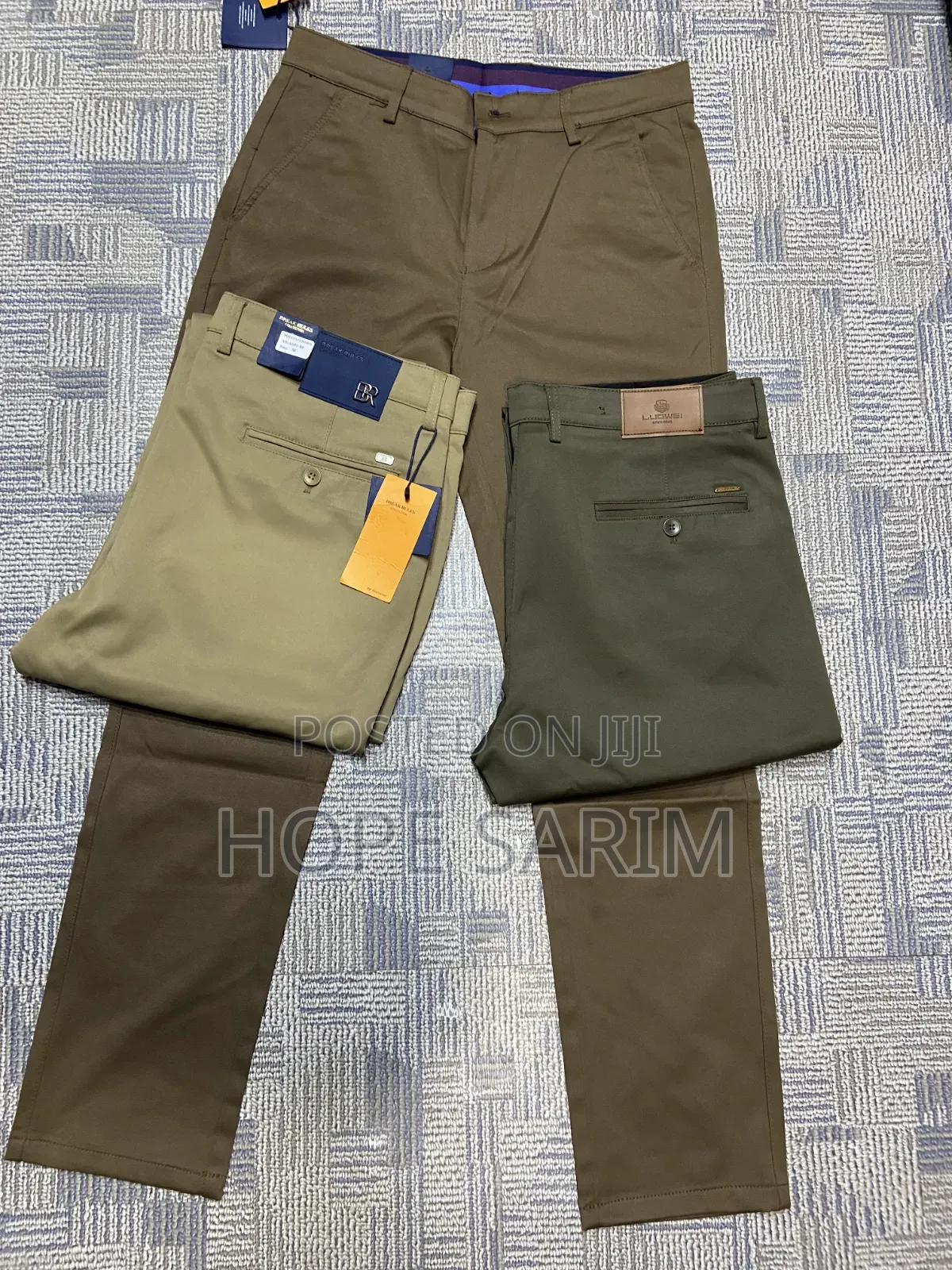 Men's Stretch Khaki Trousers