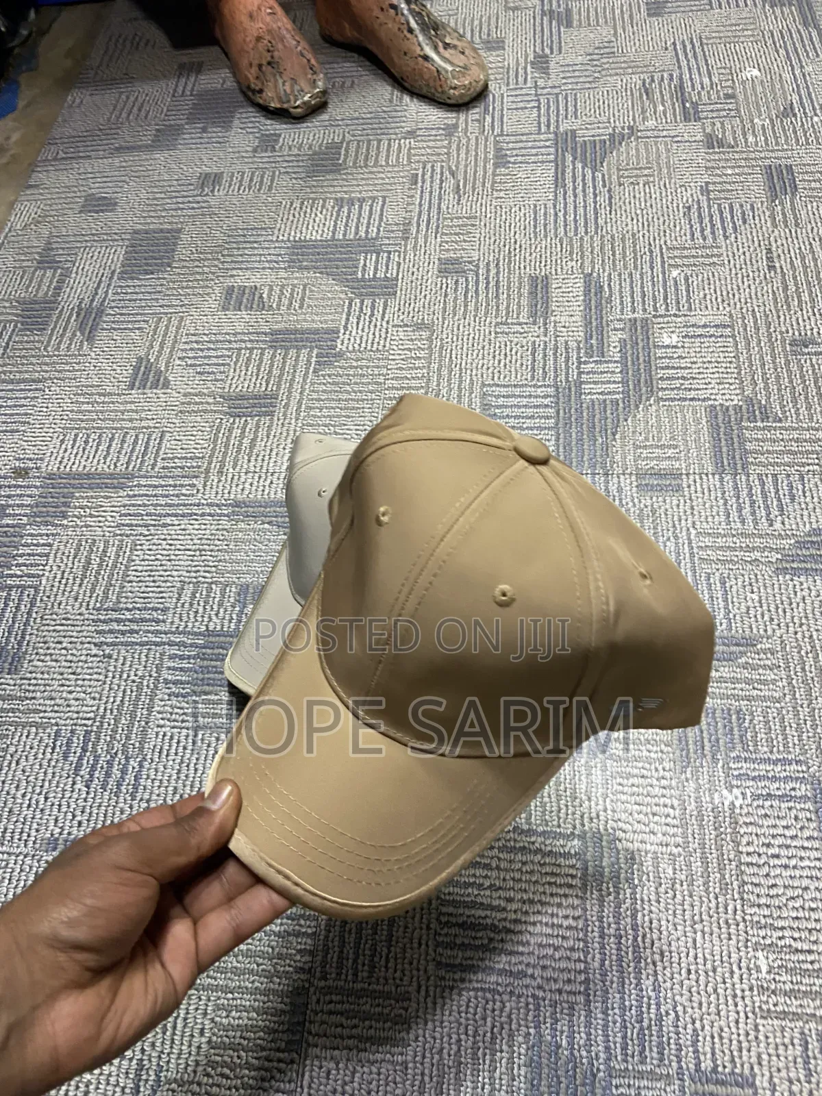 Minimalist Satin Metallic Badge Caps
