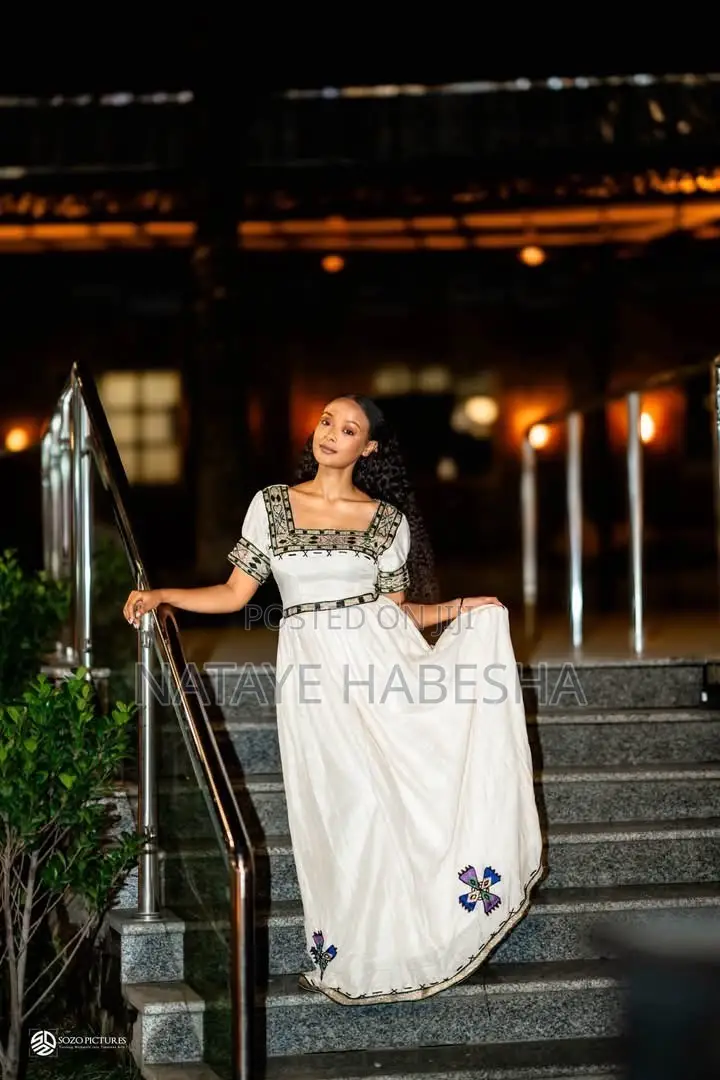 የሐበሻ Traditional ባህል Dress ልብሶች Man T-Shirt Habesha ቀሚስ Suits Scarf