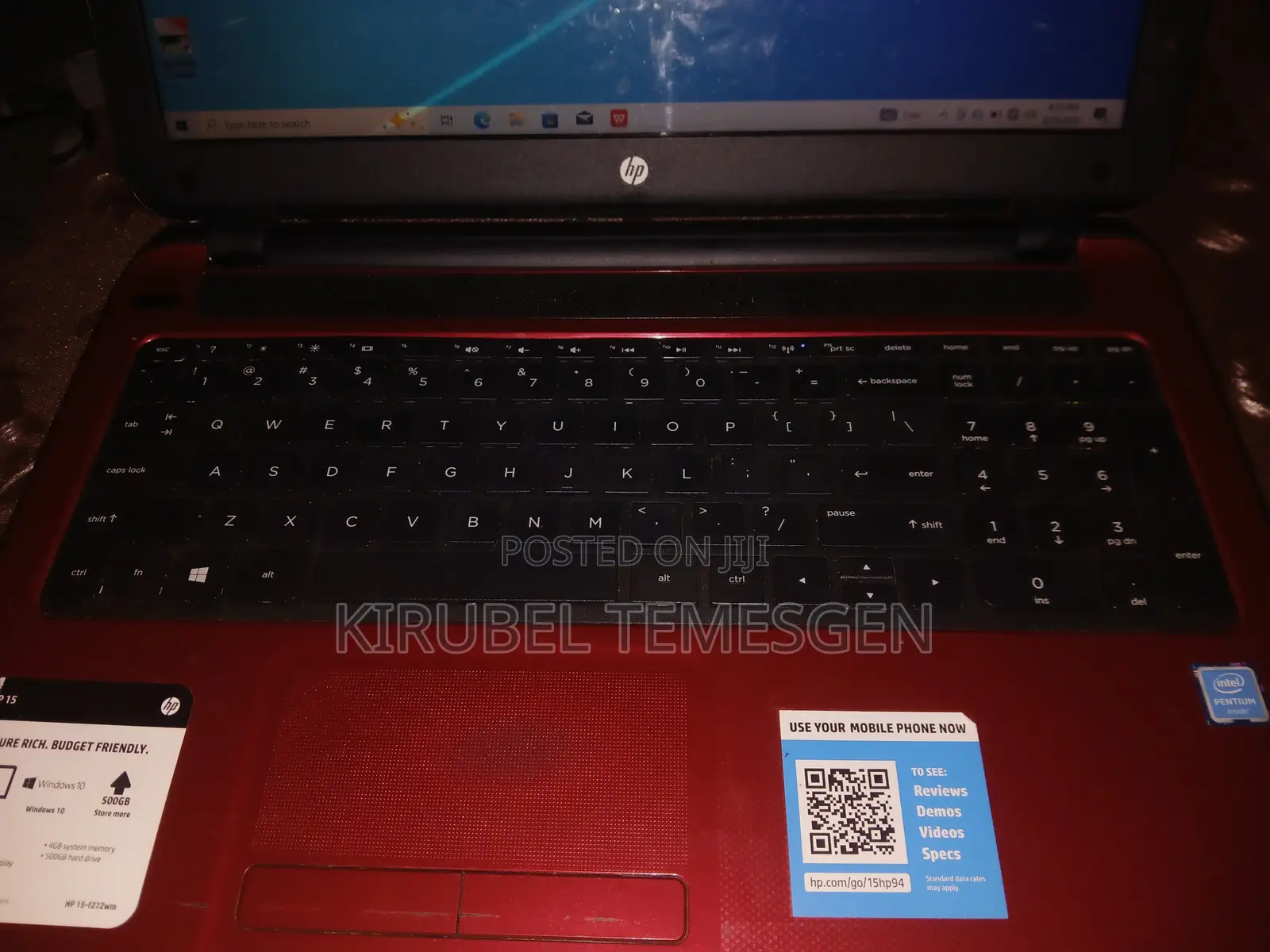 Laptop HP 15-f272wm 4GB Intel Pentium HDD 1T